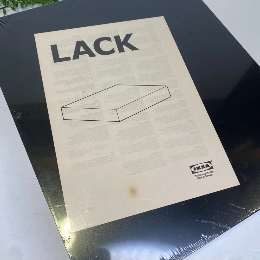 IKEA LACK Black Floating Wall Mount Shelf NWT